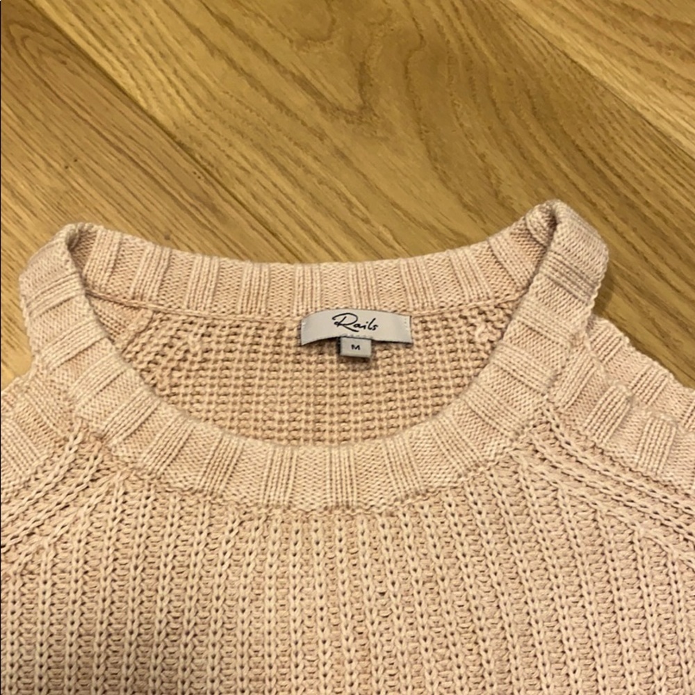 Rails Cold Shoulder Blush Sweater - image 6